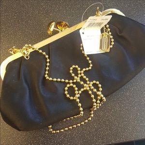 AUTHENTIC COACH “MAD SATIN CLUTCH” BNWT
